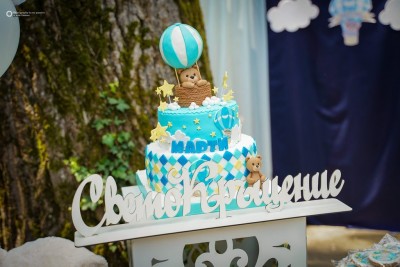 Торта с мечета и надпис Свето кръщение за декорация на празник