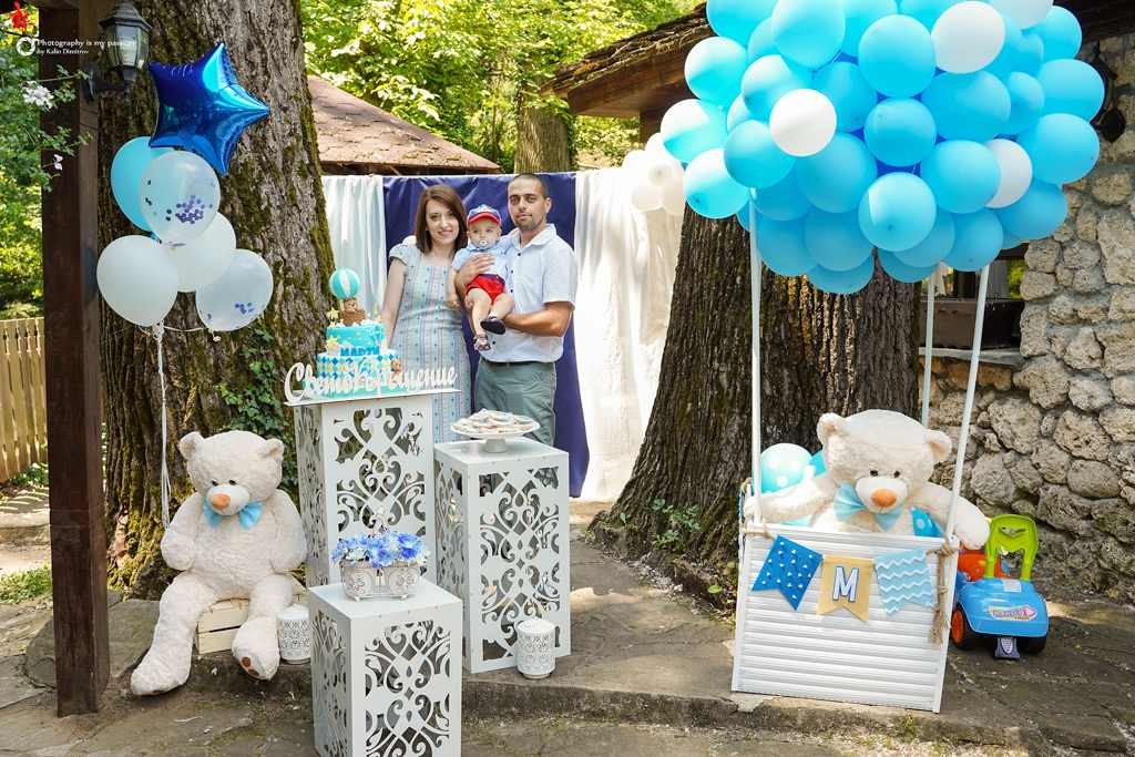 Декорация за кръщене на момче